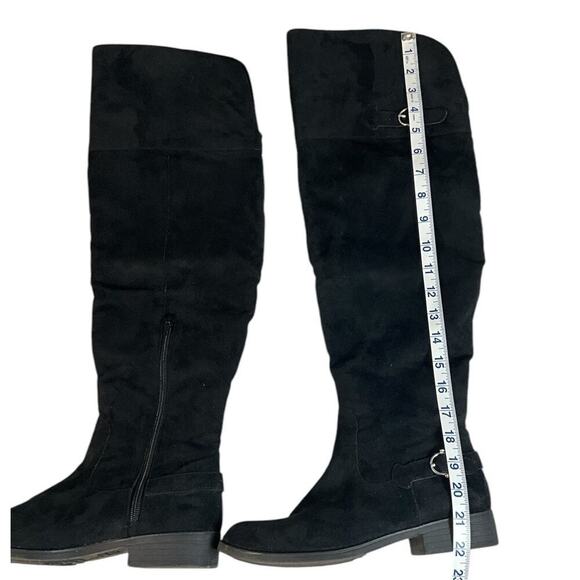 American Rag Cie Boots Womens Size 7.5 Adarra Over the Knee Tall Riding Black - Picture 13 of 16